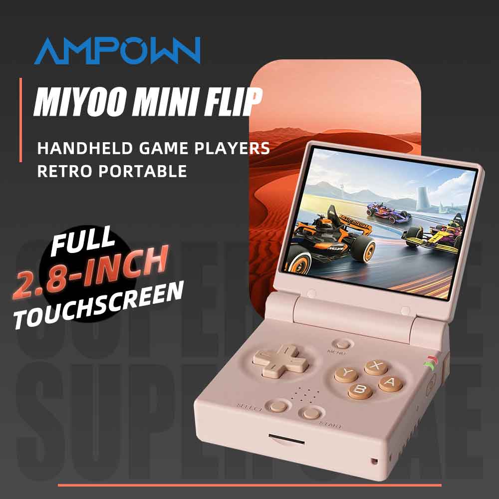 Retro Gaming Usb Stick - MIYOO MINI FLIP携帯ゲーム機 2.8インチIPSスクリーン Linuxシステム搭載 ビデオゲームコンソール
