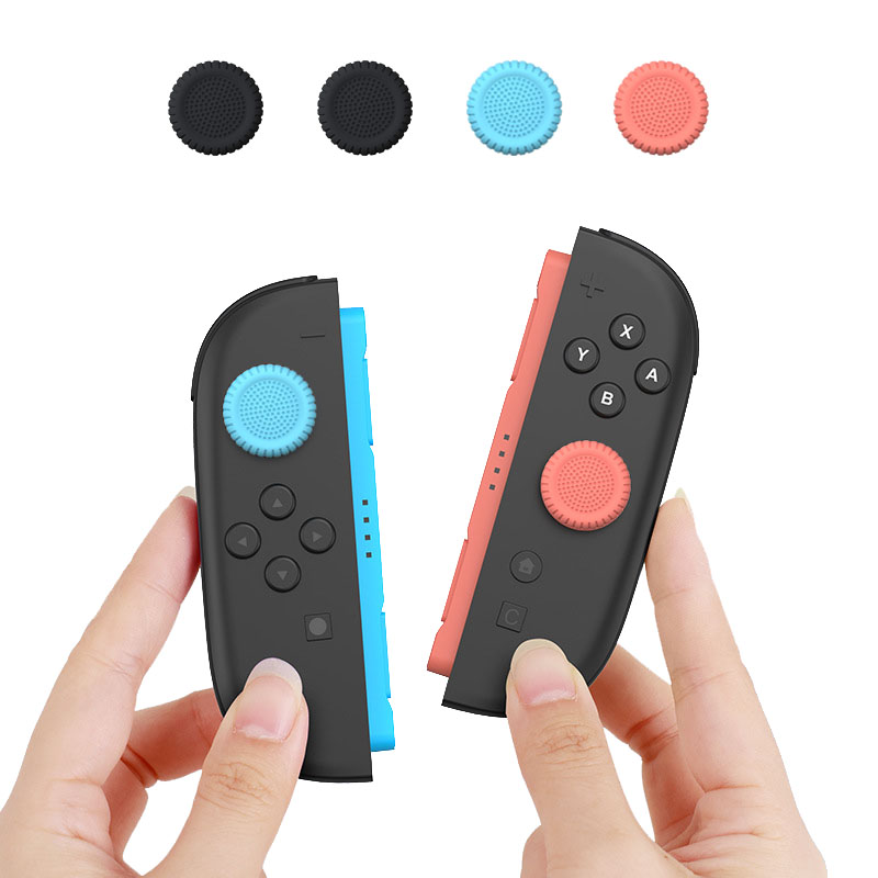 Arcade Button Kit - 4 個ソフトシリコンジョイスティック親指グリッププロテクターロッカーキャップスイッチ 2 Joy Con コントローラビデオゲームアクセサリー