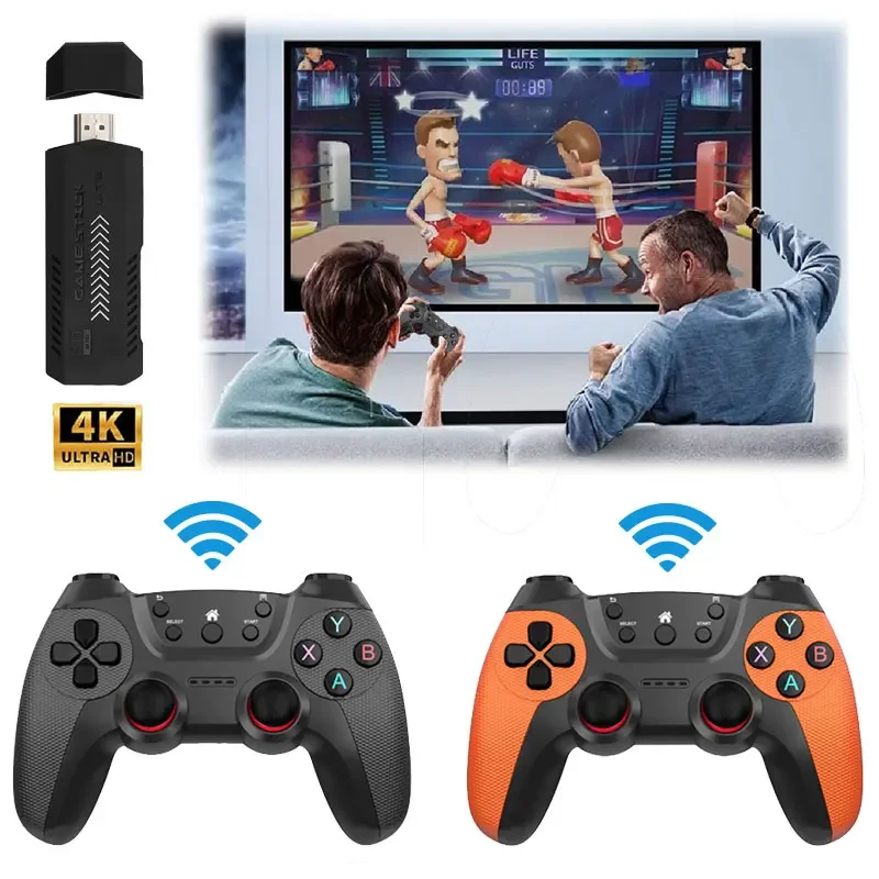 Retro Gaming X2 - 2026年新型X2ウルトラゲームスティック 4K 64GB/128GB 30000ゲーム内蔵 ゲームパッド クラシックレトロゲーム