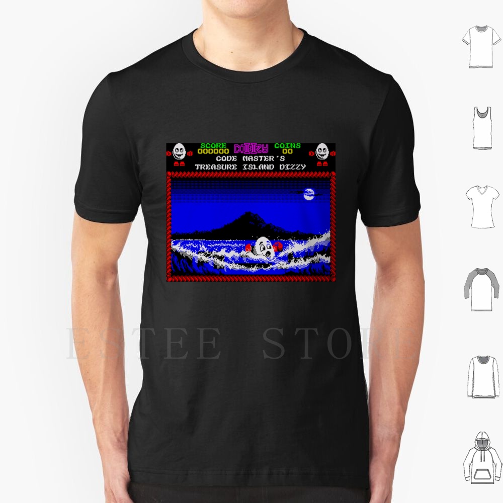 Retro Gaming Island - トレジャーアイランド ディジーモチーフ Tシャツ メンズ コットン 6xl