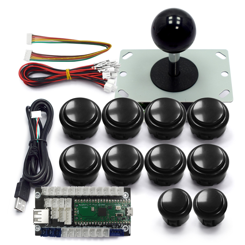 Arcade Button Kit - コピー三和アーケードゲーム DIY キット 8 ウェイジョイスティックプッシュボタン USB