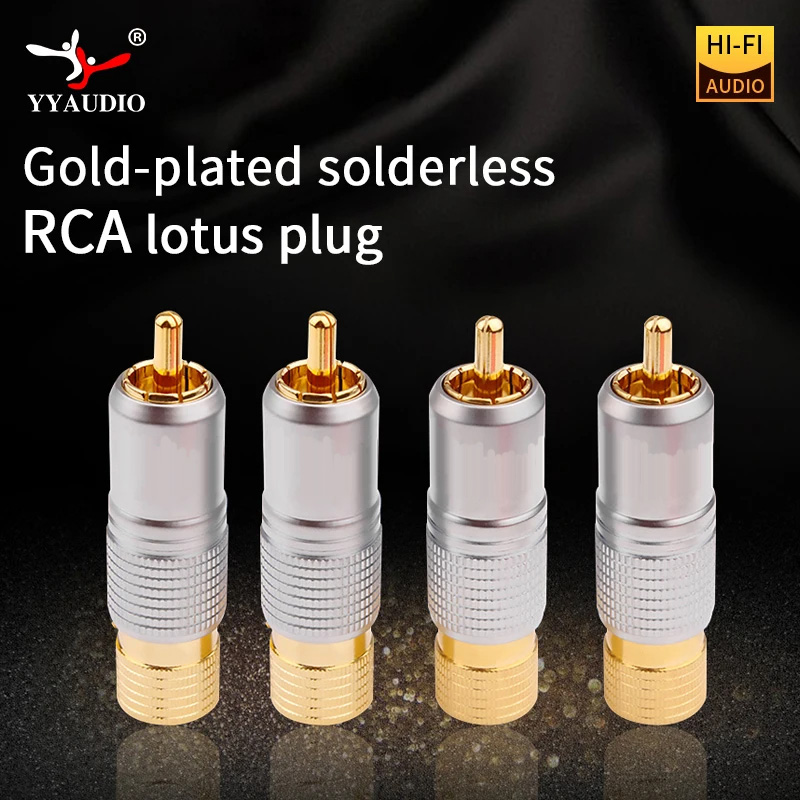 Composite Rca Cable - 4 個ハイファイ 24 18K ゴールドメッキ RCA
