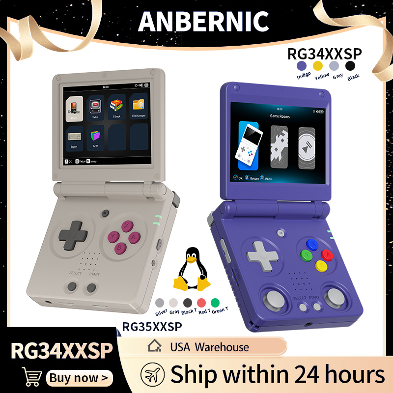 Anbernic RG34XXSP RG35XXSP フリッ - Retro Gaming Play Zone のレビューと価格