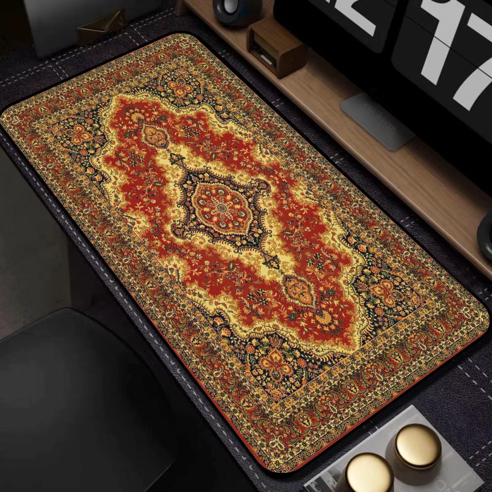 ヴィンテージペルシャ絨毯柄大型マウスパッド、滑り止めデスクマ - Mouse Gaming Retro のレビューと価格