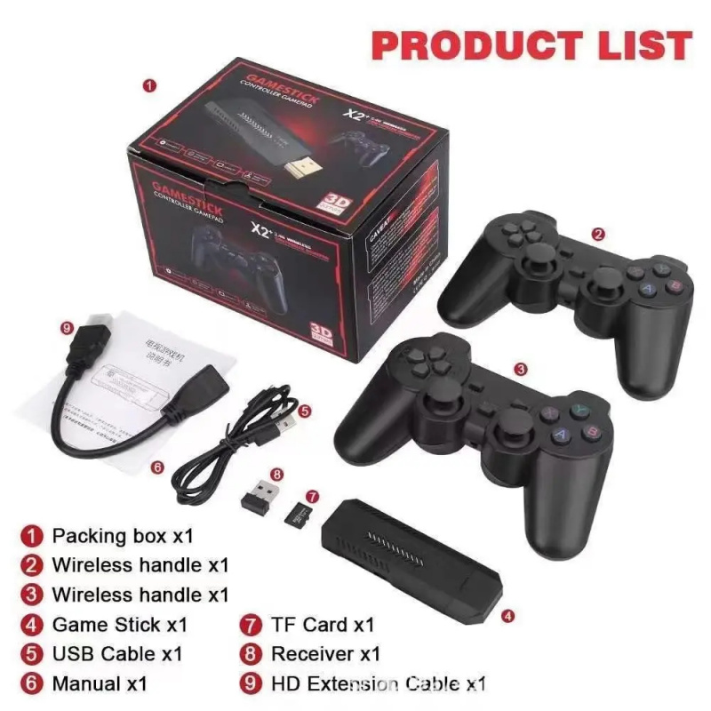 レトロビデオゲームコンソール-X2 Plus 4Kゲームステ - Retro Gaming X2 のレビューと価格