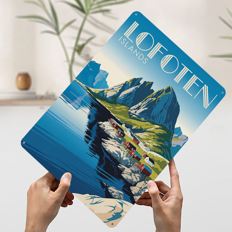 ロフォテン諸島旅行 3D プリントテクスチャポスター パーソ - Retro Gaming Island のレビューと価格