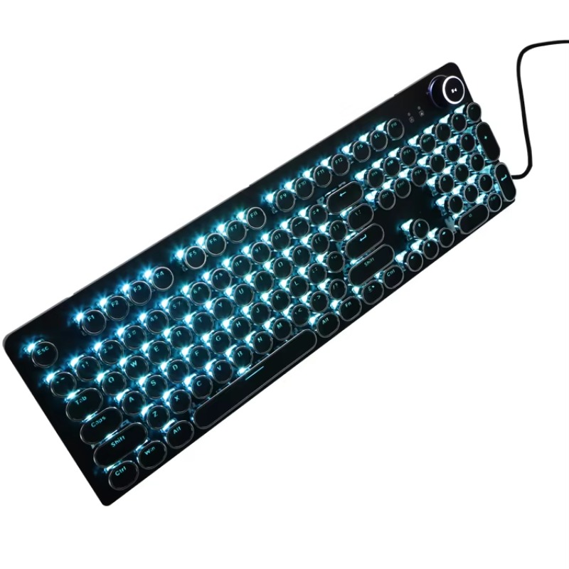 タイプライタースタイルゲーミングキーボード レトロスチームパ - Retro Gaming Uk のレビューと価格