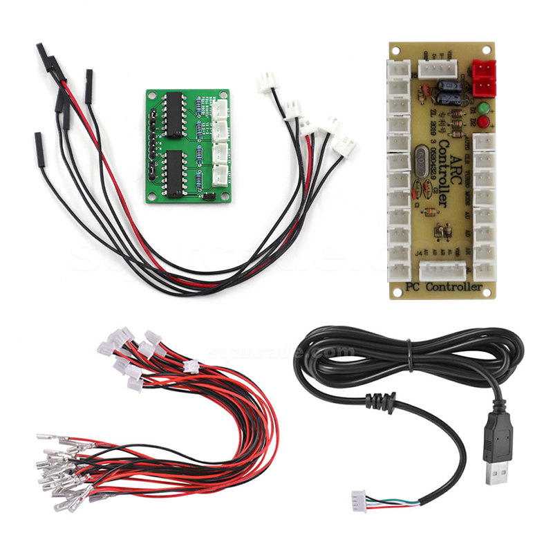 すべてのボタンhitboxスタイルアーケードジョイスティック - Arcade Button Kit のレビューと価格