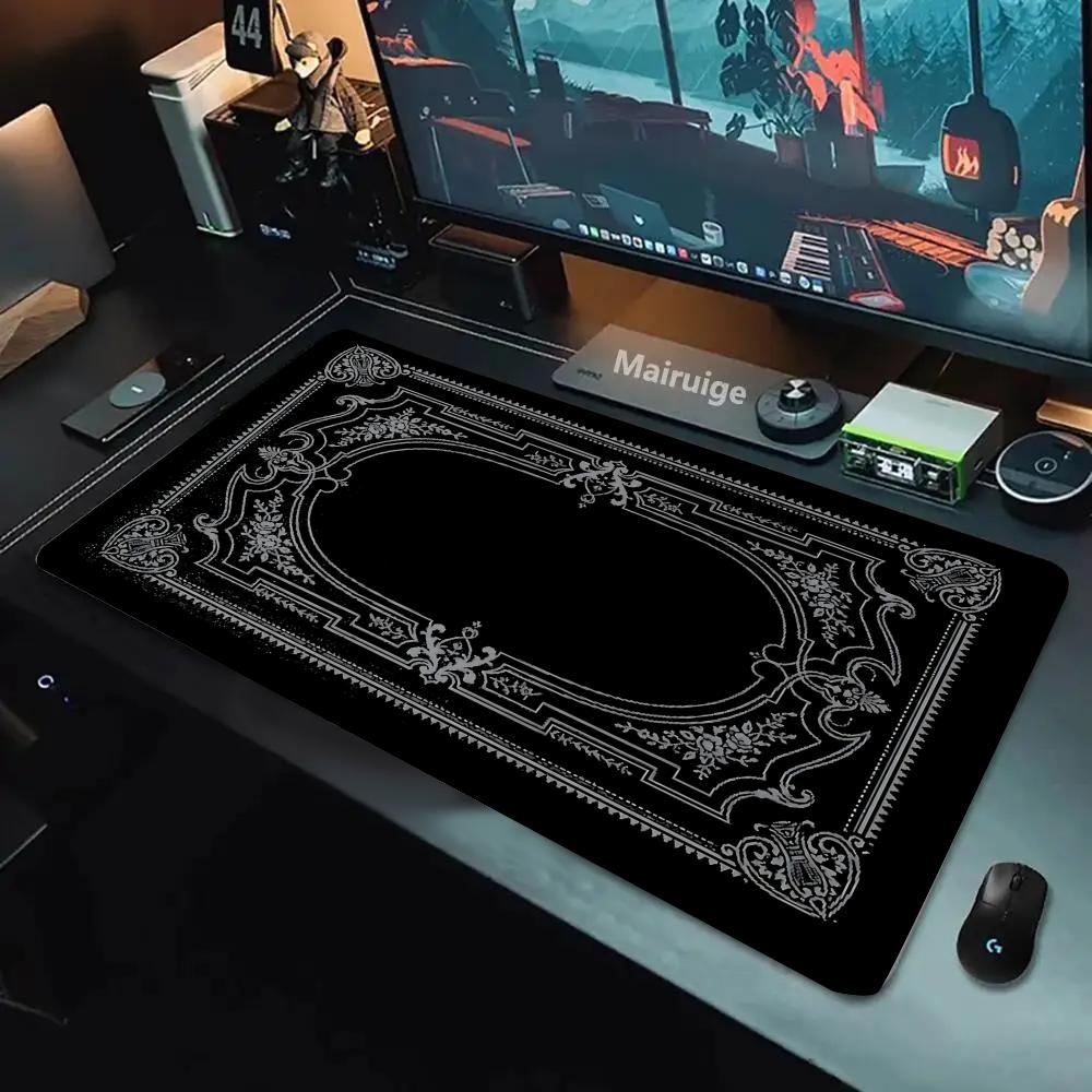 新しい黒ペルシャ絨毯神秘的なレトロマウスパッド Pc ゲーマ - Mouse Gaming Retro のレビューと価格