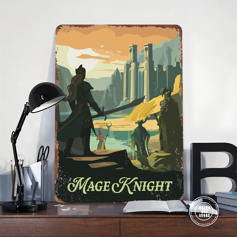 メイジナイトボードゲームにインスパイアされたプリントポスター - Retro Knight Gaming のレビューと価格