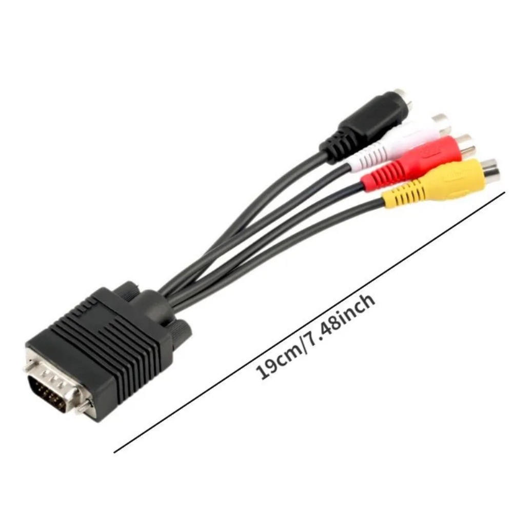 VGA - Sビデオ 3 RCA コンポジットAVアダプター - Composite Rca Cable のレビューと価格
