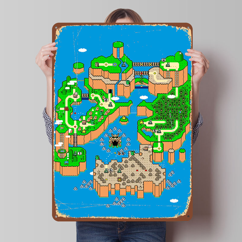 恐竜ランドメタルポスターカスタマイズされたウォールアートレト - Retro Gaming Island のレビューと価格