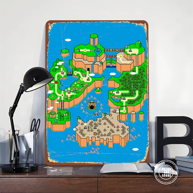 恐竜ランドメタルポスターカスタマイズされたウォールアートレト - Retro Gaming Island のレビューと価格