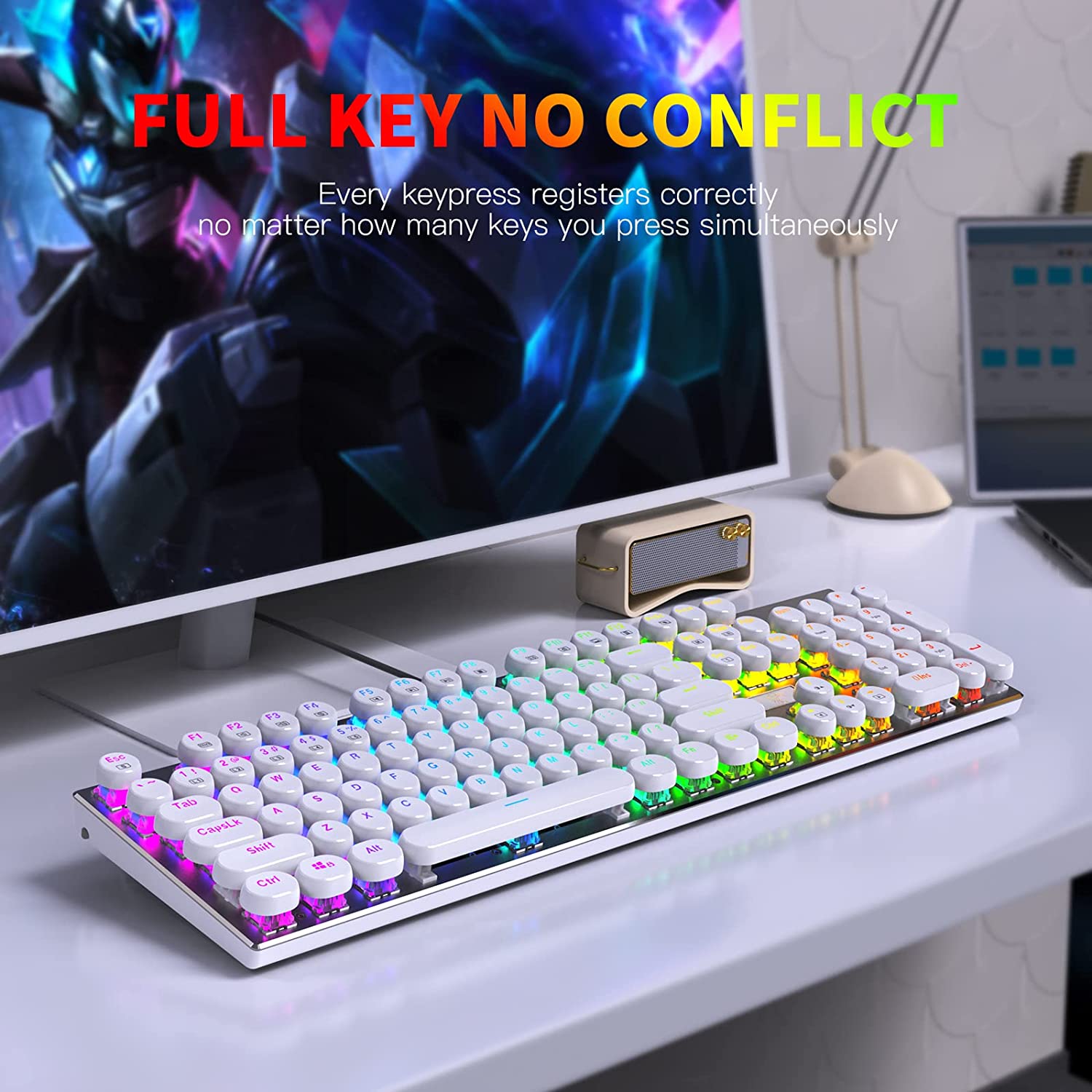メカニカルキーボード USB有線ゲーミングキーボード カスタ - Retro Gaming Uk のレビューと価格