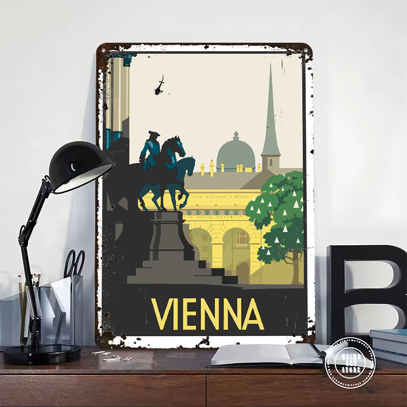 ウィーンメタルポスターカスタムウォールアートレトロヴィンテー - Retro Gaming Vienna のレビューと価格