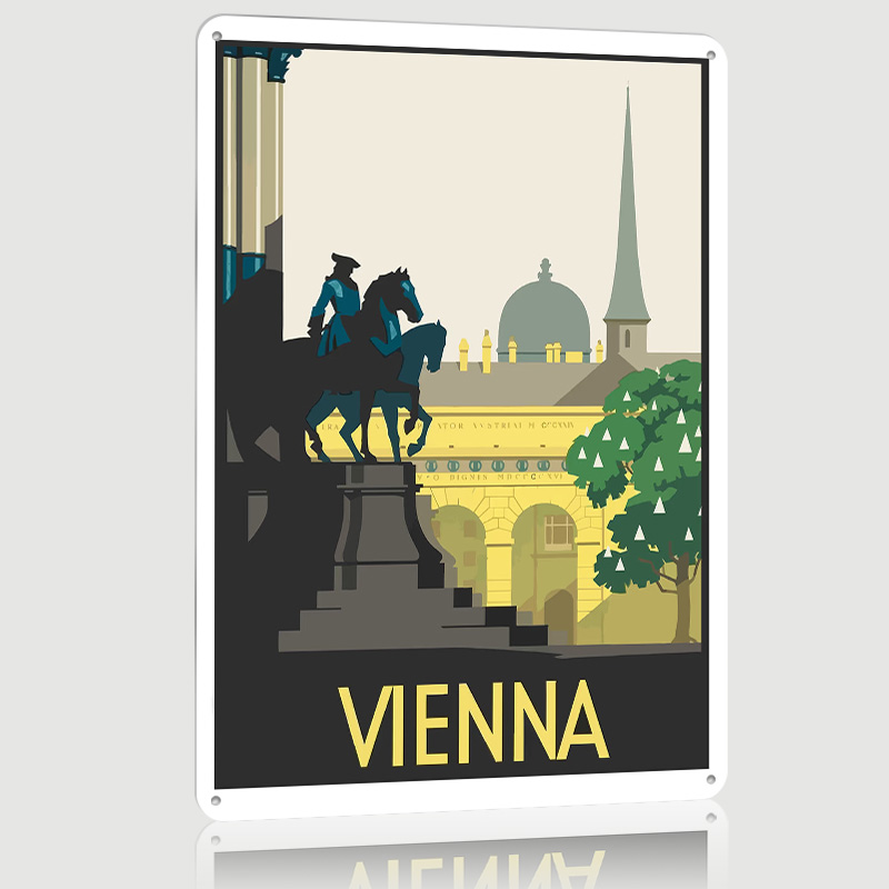 ウィーンメタルポスターカスタムウォールアートレトロヴィンテー - Retro Gaming Vienna のレビューと価格