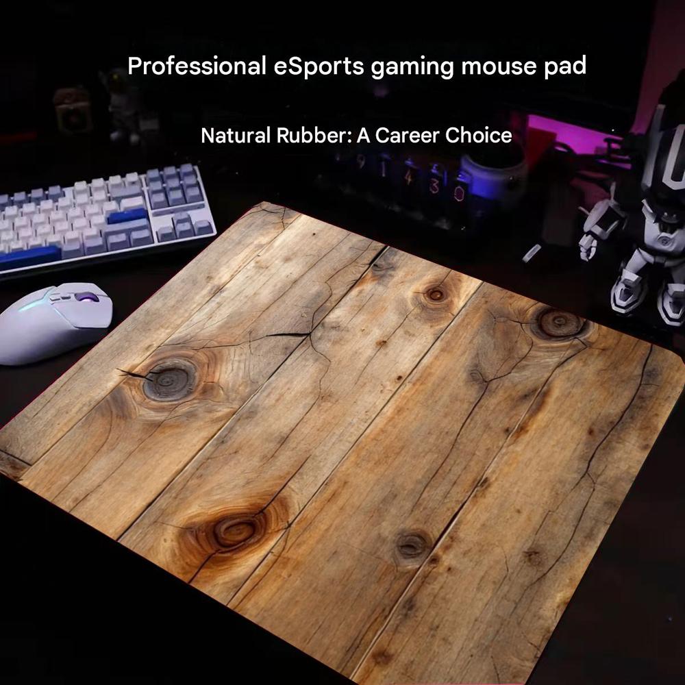 ヴィンテージひび割れ木製マウスパッド レトロな木目調 オフィ - Mouse Gaming Retro のレビューと価格