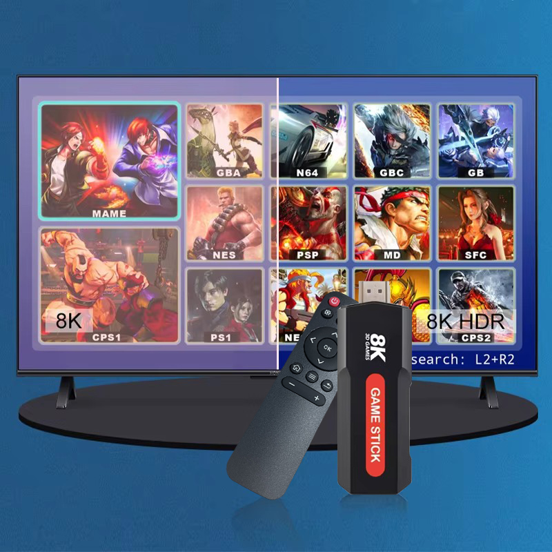 X2ゲームスティックHD 4K 8K 3Dコンソール デュア - Retro Gaming X2 のレビューと価格