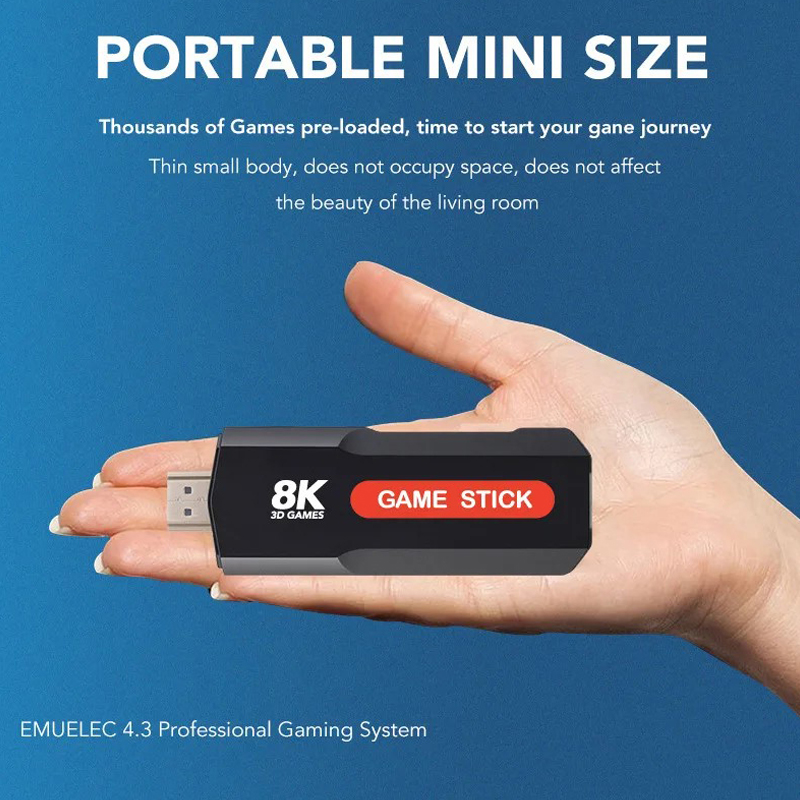 X2ゲームスティックHD 4K 8K 3Dコンソール デュア - Retro Gaming X2 のレビューと価格