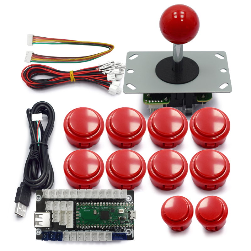 コピー三和アーケードゲーム DIY キット 8 ウェイジョイ - Arcade Button Kit のレビューと価格