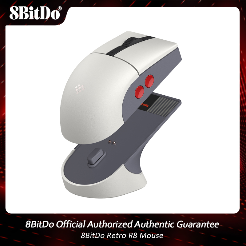 8BitDo Retro R8 マウス、PAW 3395光学 - Mouse Gaming Retro のレビューと価格